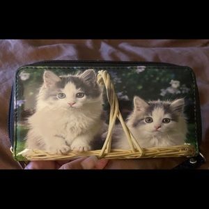 Adorable kitten wallet